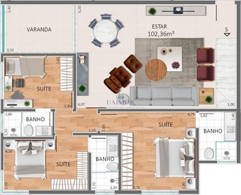 apartment em Rua Doutor Armando Amaral, Centenário - Lavras - MG