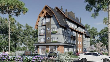 apartment em Rua Edmundo Michaelsen, Mato Queimado - Gramado - RS