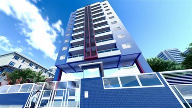 apartment em Rua Estados Unidos, Guilhermina - Praia Grande - SP