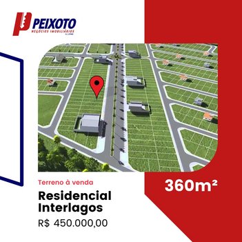 land_lot em Rua Acácio Fonseca, Residencial Interlagos - Rio Verde - GO