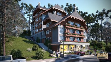 apartment em Avenida Borges de Medeiros, Centro - Gramado - RS
