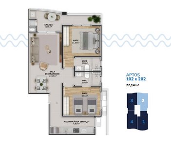 apartment em Francisco Thomaz dos Santos, Morro das Pedras - Florianópolis - SC