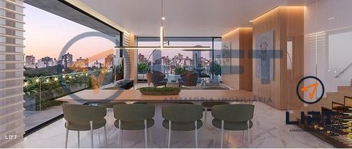 apartment em Rua Hermes Fontes, Batel - Curitiba - PR