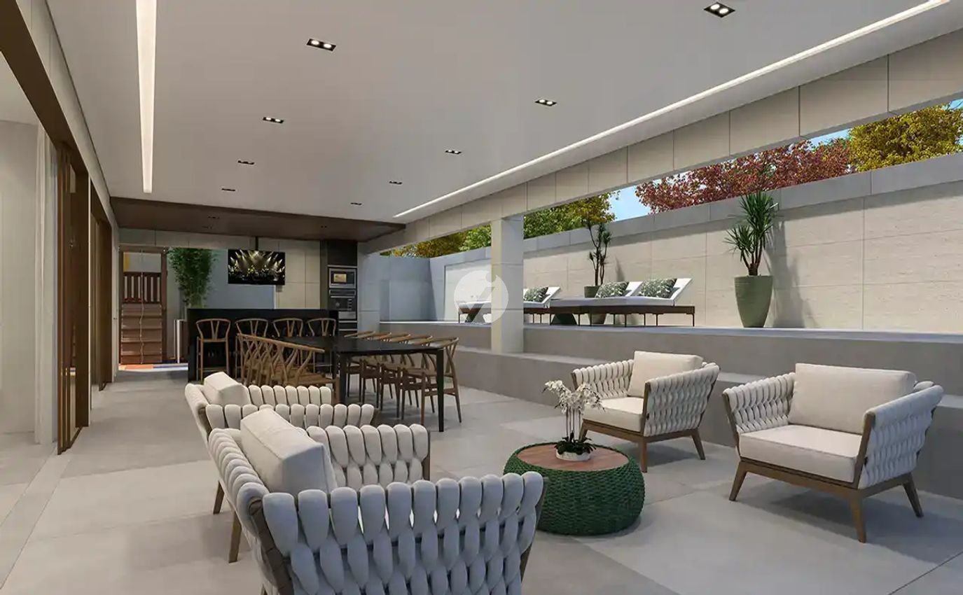 Espaço gourmet e área de convivência