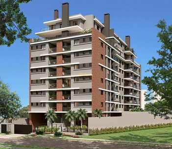 apartment em Rua José Cadilhe, Água Verde - Curitiba - PR