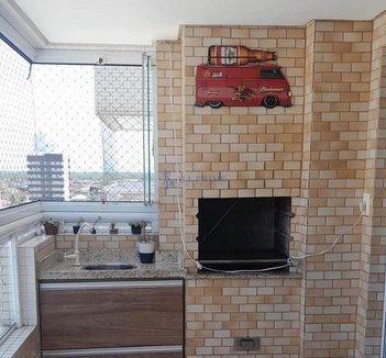 apartment em Rua Guilherme de Almeida, Ocian - Praia Grande - SP