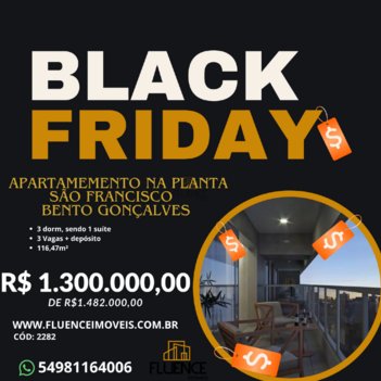 apartment em Rua Maria Margarida Zambon Benini, Planalto - Bento Gonçalves - RS