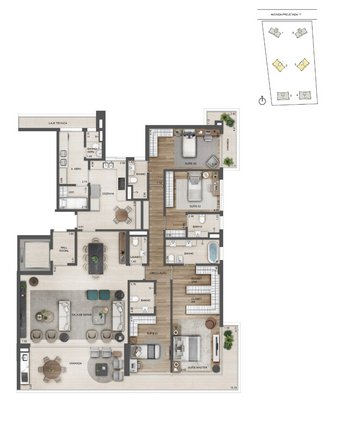 apartment em Avenida das Américas, Barra da Tijuca - Rio de Janeiro - RJ