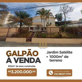 industrial em Rua José Guilherme de Almeida, Jardim Satélite - São José dos Campos - SP
