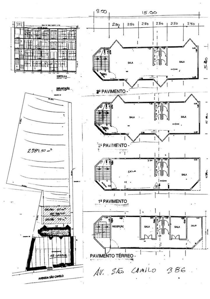 area comercia na São Camilo-planta do terreno
