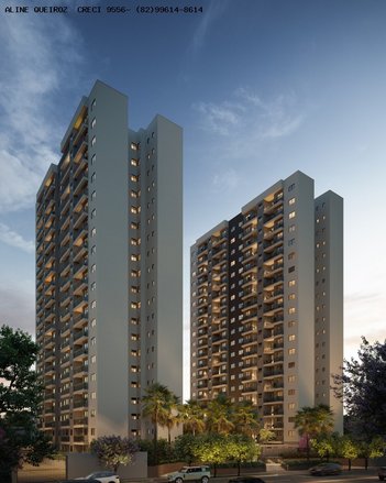 apartment em Avenida General Luiz de França Albuquerque, Jacarecica - Maceió - AL