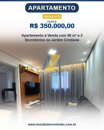 apartment em Rua Paulópolis, Jardim Cristiane - Santo André - SP