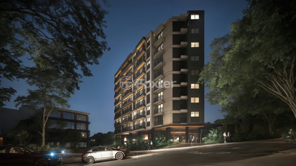 fachada-moderna-iluminada-a-noite