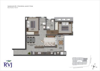apartment em Lauro Linhares, Trindade - Florianópolis - SC