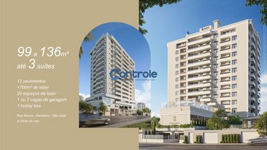 apartment em Rua Moura, Barreiros - São José - SC