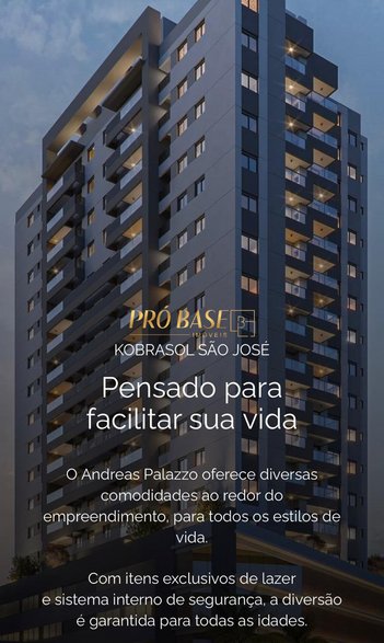 apartment em Rua Brasilpinho, Kobrasol - São José - SC