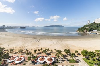 apartment em Rua Saldanha da Gama, Itararé - São Vicente - SP