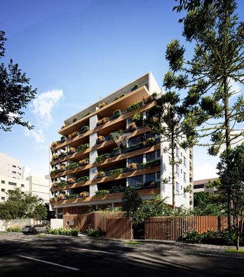 apartment em Rua Francisco Rocha, Batel - Curitiba - PR