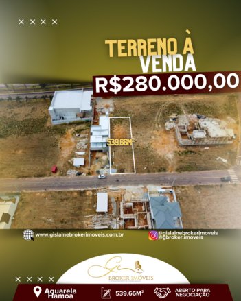 land_lot em Rua Guaruja, Aquarela Hamoa - Alta Floresta - MT