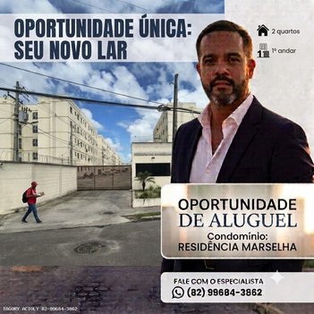 apartment em Rua Monsenhor Vieira, Tabuleiro do Martins - Maceió - AL