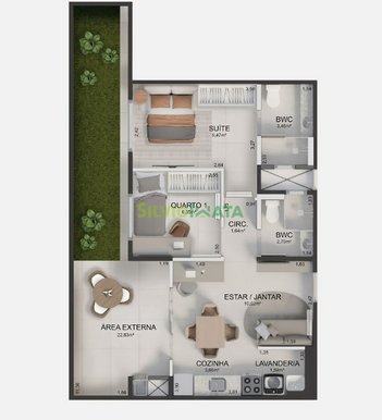 apartment em Rua dos Gerânios, Conjunto Habitacional Inocente Vila Nova Júnior - Maringá - PR