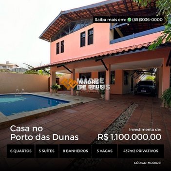 house em Rua do Caranguejo, Porto das Dunas - Aquiraz - CE