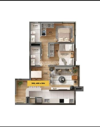 apartment em Rua Dona Carlinda, Centro - Canela - RS