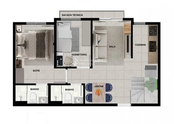 apartment em Rua Itaporanga, Paraíso - Santo André - SP