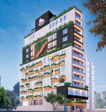 apartment em Rua Guilherme Pugsley, Água Verde - Curitiba - PR