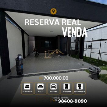 house em Rua A, Loteamento Reserva Real - Montes Claros - MG