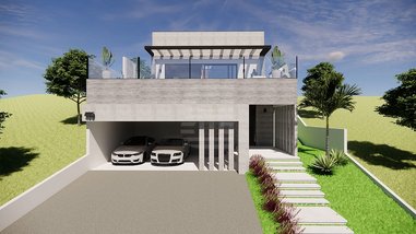house em Avenida Lida Ceccon Scarparo, Residencial Fazenda Santa Rosa - Fase 1 - Itatiba - SP