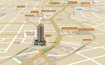 apartment em Rua João Bonat, Novo Mundo - Curitiba - PR