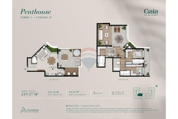 apartment em Rua da Bandeira, Cabral - Curitiba - PR