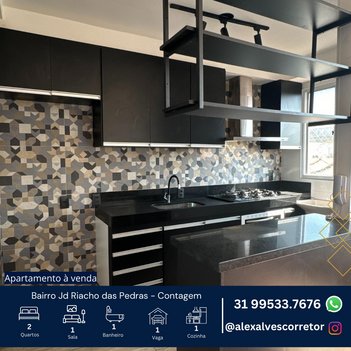 apartment em Rua Andrômeda, Jardim Riacho das Pedras - Contagem - MG