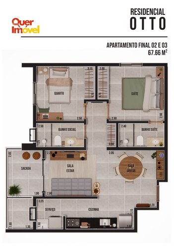 apartment em Rua Otto Benz, Nova Ribeirânia - Ribeirão Preto - SP