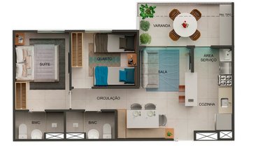 apartment em Avenida Abdo Cabus, Candeias - Jaboatão dos Guararapes - PE