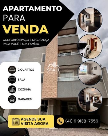 apartment em Rua dos Jasmins, Parque da Fonte - São José dos Pinhais - PR