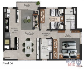 apartment em Avenida João Wallig, Passo da Areia - Porto Alegre - RS