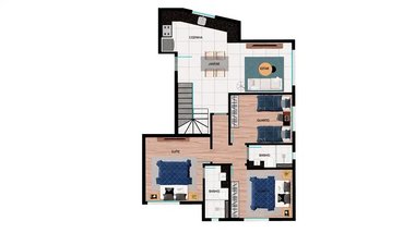 apartment em Rua Saturno, Santa Lúcia - Belo Horizonte - MG