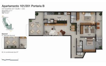apartment em Avenida Monsenhor Ascaneo, Barra da Tijuca - Rio de Janeiro - RJ