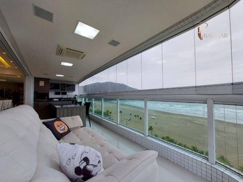 apartment em Avenida Presidente Kennedy, Guilhermina - Praia Grande - SP