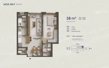 apartment em Eugênio Raulino Koerich, Campinas - São José - SC
