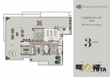 apartment em Rua Eugênio Raulino Koerich, Campinas - São José - SC