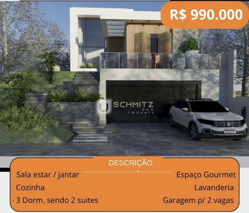 house em Avenida Luigi Lucchese, Loteamento Jardim Timbaúva - Gravataí - RS