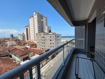 apartment em Avenida Presidente Kennedy, Guilhermina - Praia Grande - SP