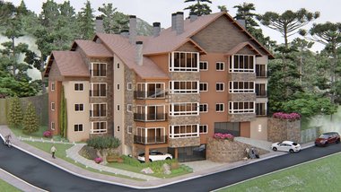 apartment em Rua Tristão de Oliveira, Floresta - Gramado - RS