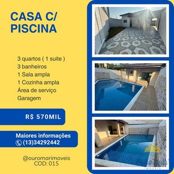 house em Rua das Macuibas, Gaivota - Itanhaém - SP