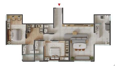 apartment em Rua Barcelona, Santa Lúcia - Belo Horizonte - MG