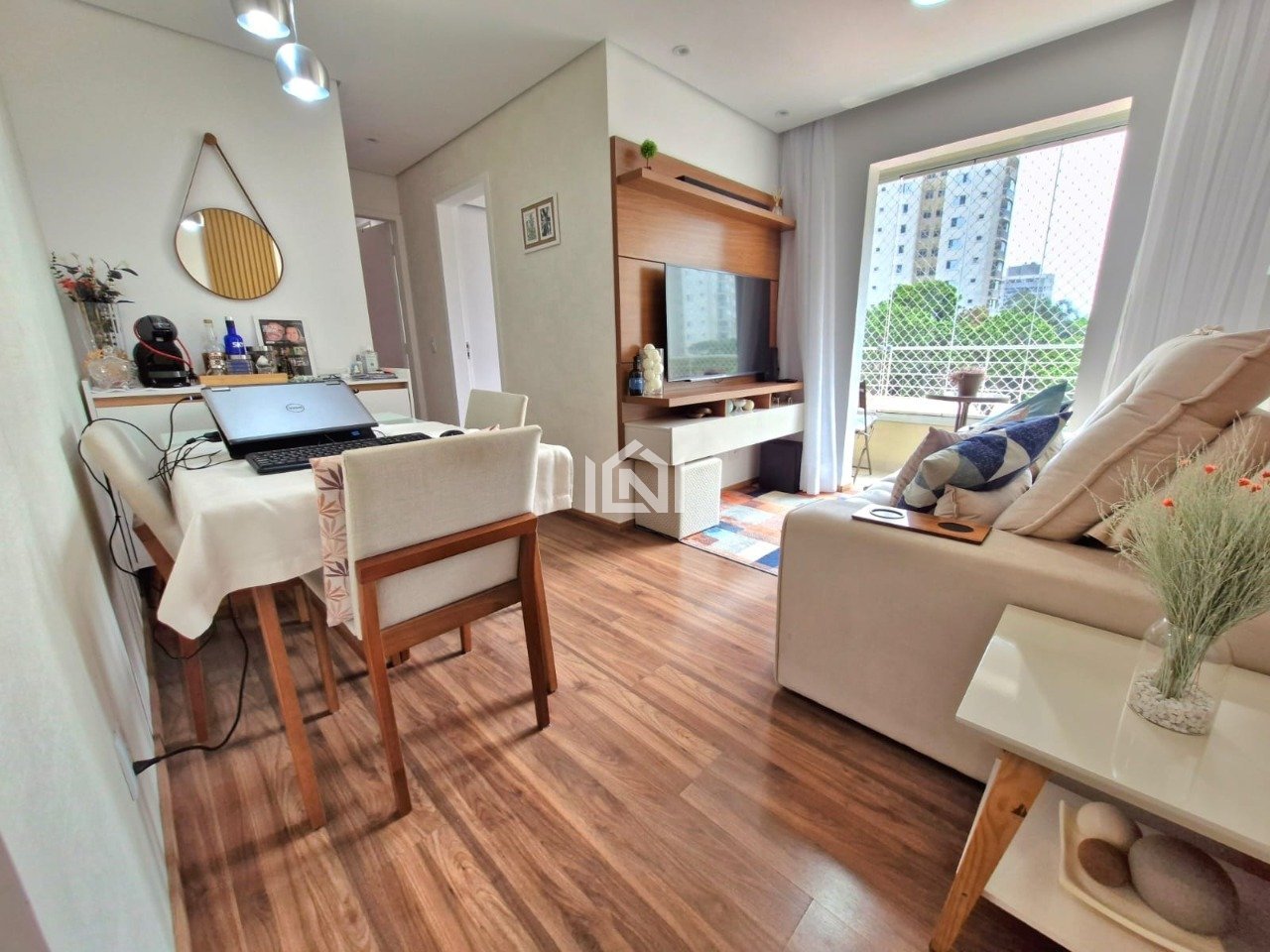 apartamento a venda no butanta living sala de jantar e estar