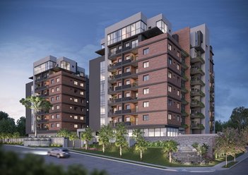 apartment em Rua da Bandeira, Cabral - Curitiba - PR